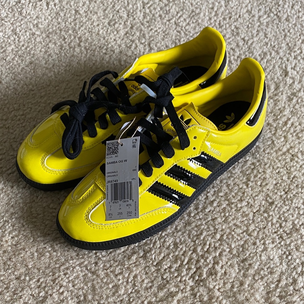 Adidas Samba OG Sneakers - Yellow and Black